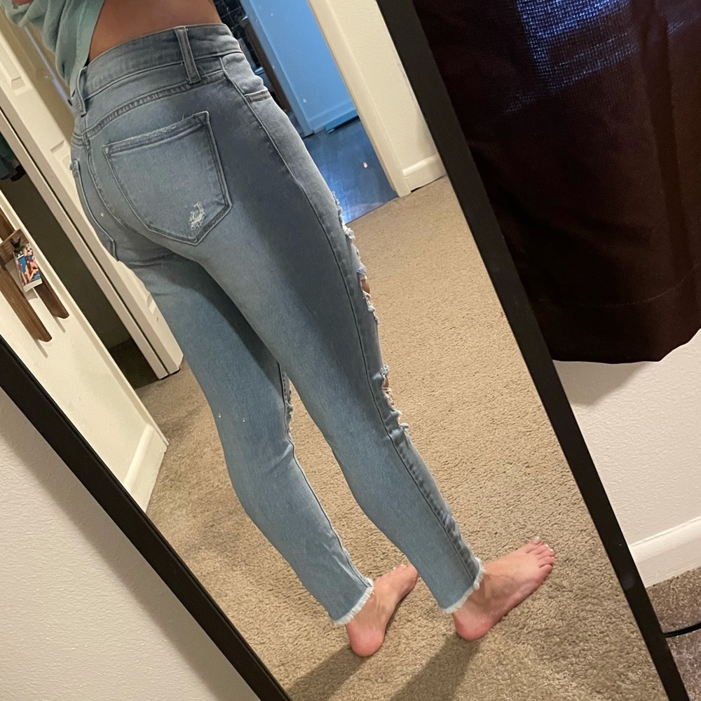 Cello light distressed skinny jeans - Picture 6 of 7